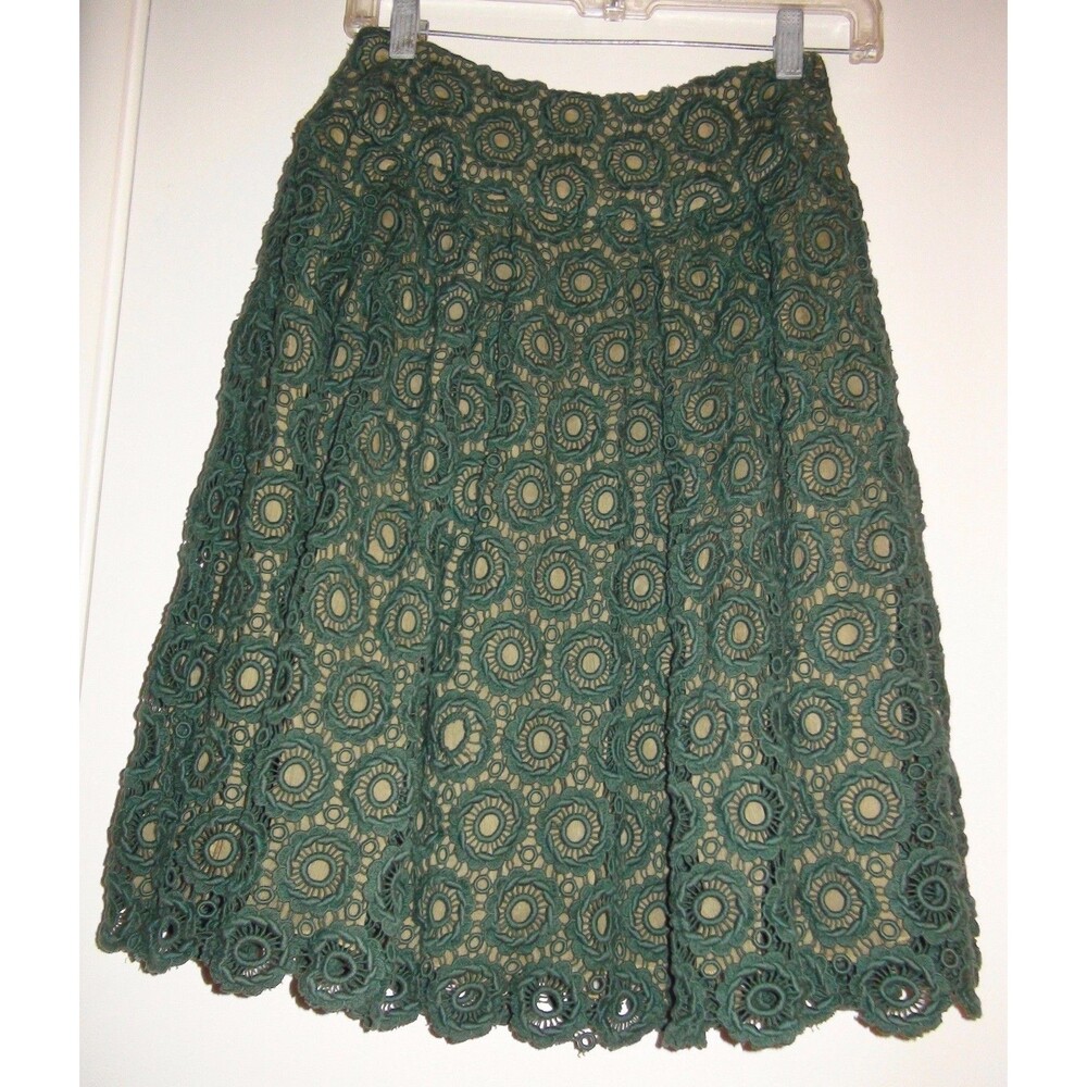 Moulinette Soeurs Tuberose Dark Green Skirt
